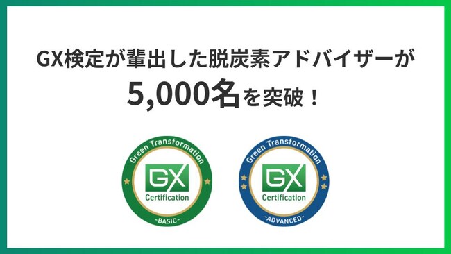 GX検定が輩出した脱炭素アドバイザーが5,000名を突破！