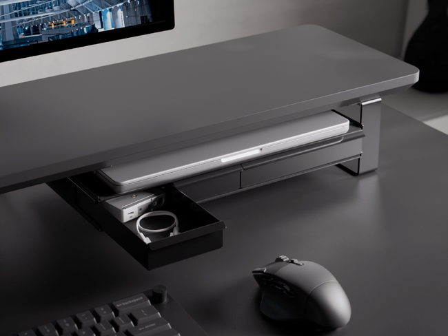 PREDUCTS：二段構造にも引き出しにもできる、拡張式トレイ『System Tray for DASHBOARD』販売開始