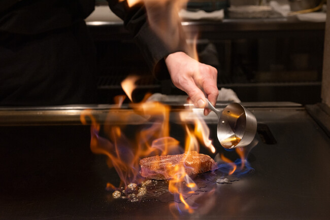 【 日本の伝統文化をフレンチと融合させた創作鉄板焼きレストランが2月20日グランドオープン！！】” EDO×FRENCH ” を感じる大人の隠れ家がここに誕生