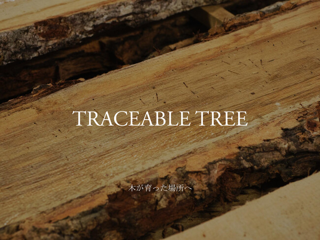木材の原産地を確認できる「TRACEABLE TREE」を東京都MOCTIONにて展示
