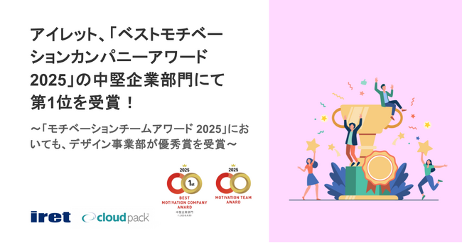 アイレット、「ベストモチベーションカンパニーアワード2025」の中堅企業部門にて第1位を受賞！