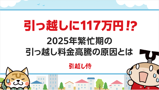 【引っ越し繁忙期調査】引っ越しが117万円！？2025年繁忙期の引越し料金高騰に迫る