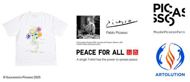 画家パブロ・ピカソと「PEACE FOR ALL」のTシャツ発売を記念して　平和を願うアートワークショップ「Bouquet of Peace」を2025年3月より世界25都市で順次開催