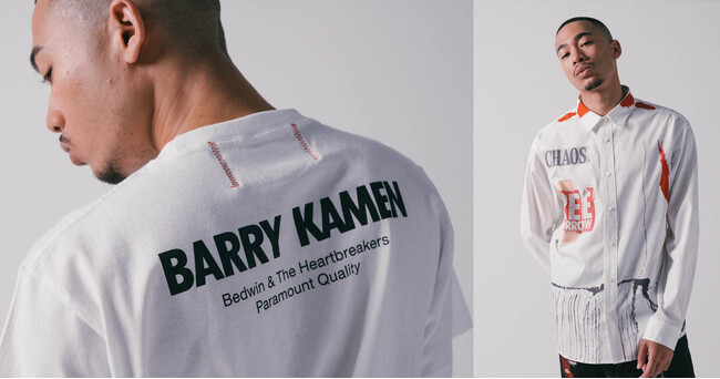 「BARRY KAMEN × BEDWIN & THE HEARTBREAKERS」コラボTシャツを3月15日より先行発売開始