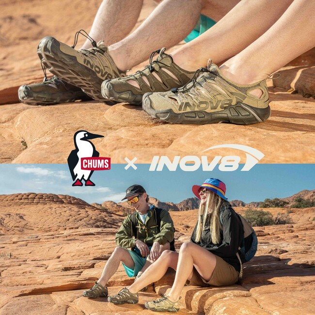 CHUMS×INOV8初のコラボレーション！あそびゴコロ溢れるアウトドアサンダルが登場！