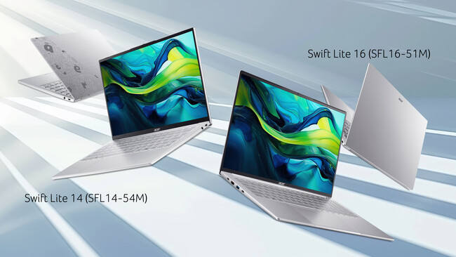 軽量かつ高性能の新シリーズ「Swift Lite」を発売AI対応のノートパソコン、14インチと16インチで登場！