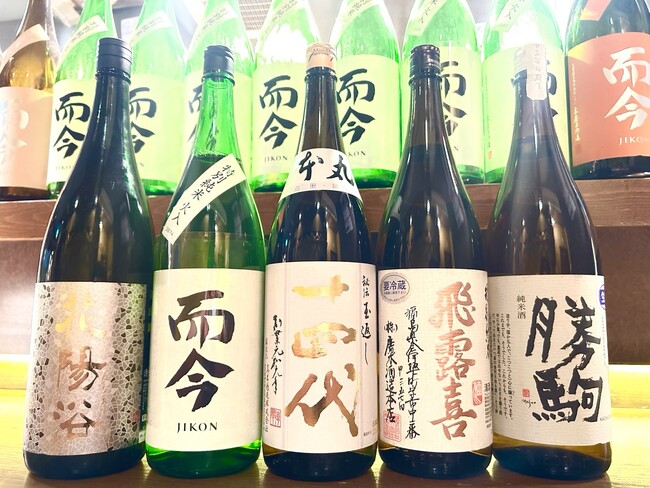 【希少酒5種 ￥4,620】十四代、而今、花陽浴、勝駒、飛露喜が飲める！『希少酒5種飲み比べプラン』3月15日～3月31日、日本酒原価酒蔵「横浜本店」にて開催！