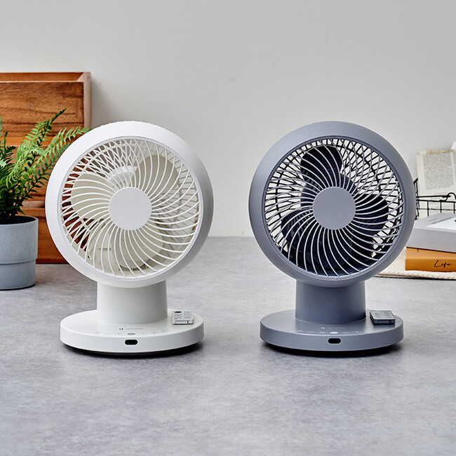 就寝時の使用もOKな静音※＆省エネ設計サーキュレーター！2025年夏の新作「完全分解式DC3Dサーキュレーター リモコン付」をLife on Productsから新発売。※当社比