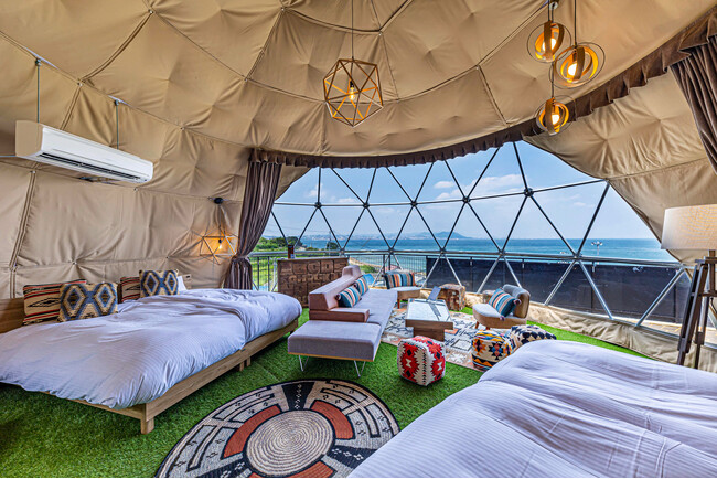 【開業5周年”Glamping Resort Awaji”】春のご愛顧感謝キャンペーンを開催！～幹事さん無料・グループ旅行応援＆愛犬家必見の謝恩価格～2つの”春期限定プラン”が登場！