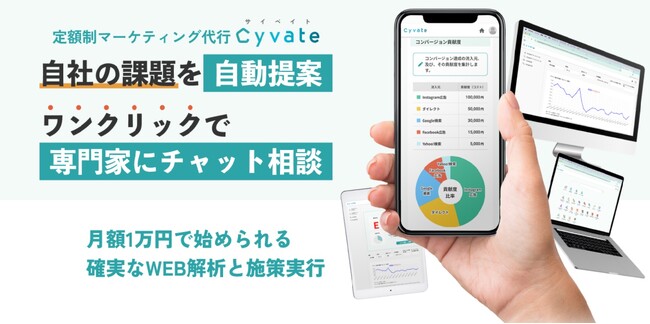 【無料トライアル実施中】ワンクリックで専門家に相談！「Cyvate」が月額1万円でマーケ課題を解決
