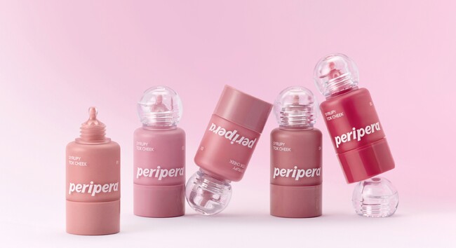 韓国コスメブランド「peripera（ペリペラ）」、シロップのように透明感のあるカラーで頬を染め上げる「シロッピー トック チーク」を2025年3月21日（金）に発売！
