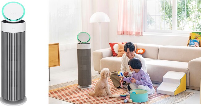 サーキュレーター付きペット向け空気清浄機「LG PuriCare(TM) AeroBooster」2025年3月26日（水）より順次発売
