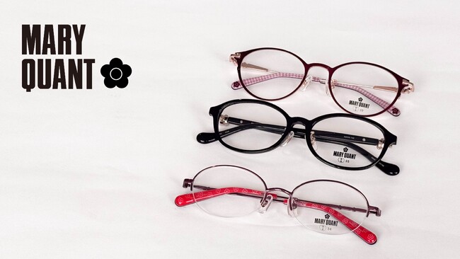 『MARY QUANT』と眼鏡市場のコラボレーション第6弾。テンプルにブランドアイコンをあしらったシンプル×キュートなメガネが登場