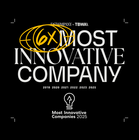 TBWA、米国ビジネス誌『Fast Company』が選出する「World’s Most Innovative Companies」に6度目の選出