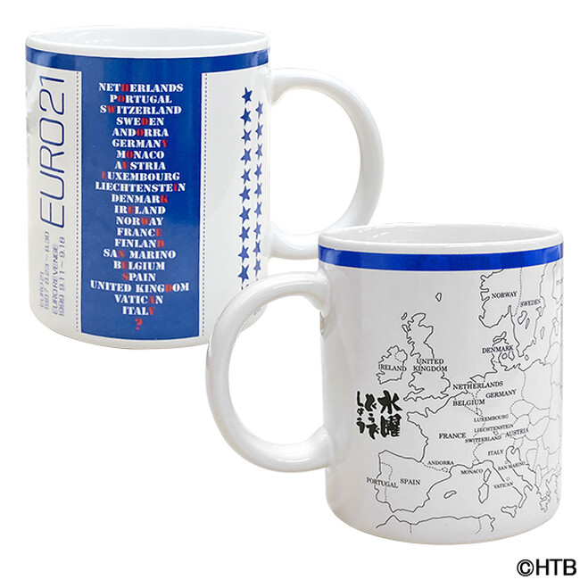 水曜どうでしょう新グッズ「水曜どうでしょうEURO21マグカップ　ブルー、グリーン」登場！