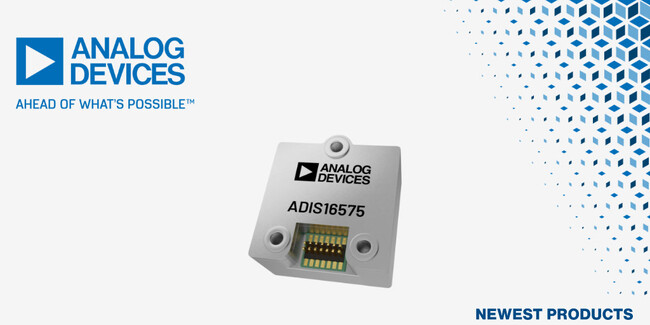 マウザー、Analog DevicesのADIS1657x MEMS IMU　モジュールの取り扱いを開始