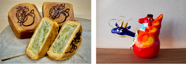 海ノ民話のまち 静岡県湖西市のアニメ「遠州今切の出世ほら」とコラボしたお菓子と張り子が完成！