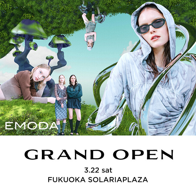 「EMODA(エモダ)」2025年3月22日（土）EMODA ソラリアプラザ店グランドオープン