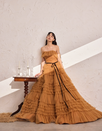 【New arrive】aim東京原宿店よりオレンジカラードレスが新入荷。