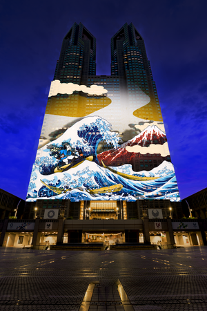 ～ １年間で約５２万人が観覧した「TOKYO Night & Light」 ～新たな作品「時を駆ける飛脚」の上映を開始！