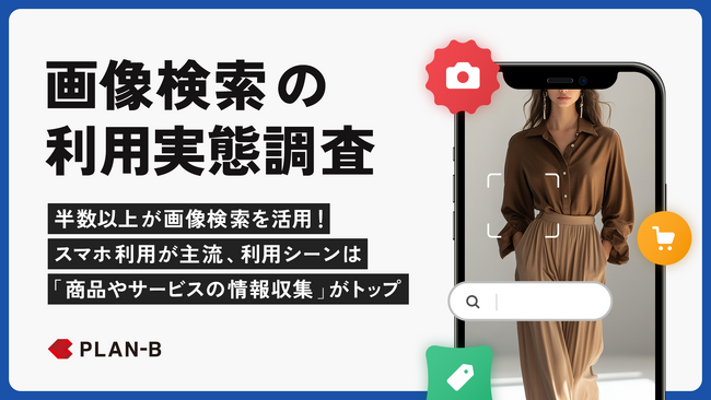 ＜画像検索の利用実態調査＞ 半数以上が活用、主な目的は「商品の情報収集」【PLAN-B調査】