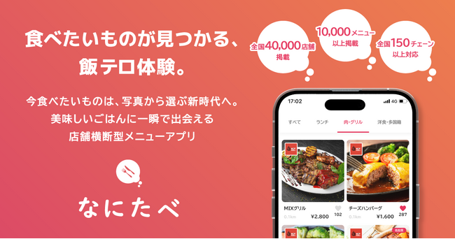もう「なにたべよう？」で迷わない！「なにたべ」が正式リリースされました！