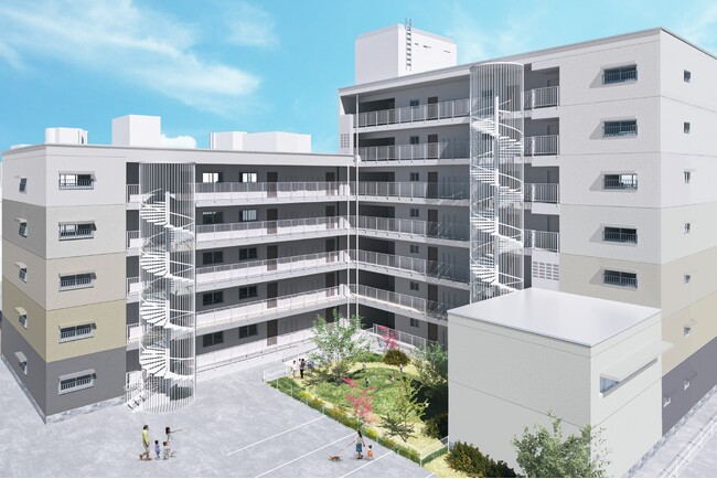 奥村組、積水化学、リノべるの３社協業で築48年の築古ストックを“一棟全戸ZEH水準化”