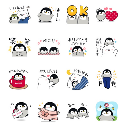 【3/25（火）より配信！】ドゥクラッセ×「心くばりペンギン」のほっこりLINEスタンプを無料配布