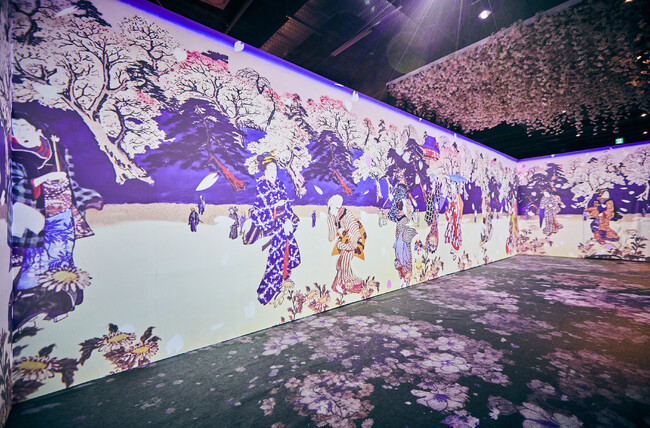【2025年3月31日（月）まで開催中】「動き出す浮世絵展 TOKYO」来場者数8万人を突破。葛飾北斎や歌川広重など浮世絵師の作品の世界に没入する期間限定のイマーシブ体感型デジタルアートミュージアム。