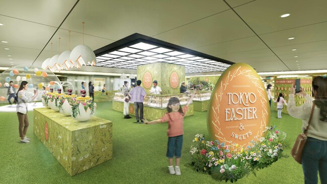 東京駅が贈る、甘く卵な新生活応援イベント「TOKYO EASTER & SWEETS」イースタースイーツを食べてエッグハントやエッグボウルで遊び、オリジナルチョコレートを貰おう！