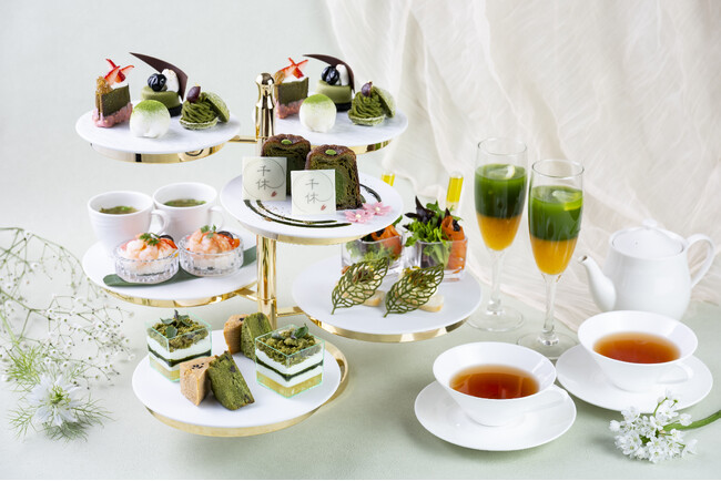 宇治抹茶専門ブランド「千休」とコラボレーション　全種類グルテンフリーの「お抹茶アフタヌーンティー」を提供【ザ・プリンス パークタワー東京】