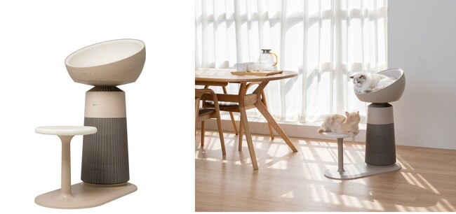 猫オーナー向け空気清浄機「LG PuriCare(TM) AeroCatTower」、3月26日（水）から「GREEN FUNDING」で先行支援受付開始