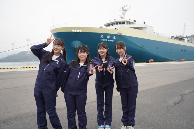 STU48×内航海運コラボ企画STU48 メンバーが内航貨物船に潜入!!船での生活や仕事を体験!!