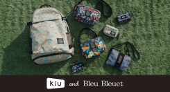 レイン雑貨ブランドKiU（キウ）と雑貨店ブルーブルーエのコラボグッズ！　人気の「KiU and BleuBleuet」からバッグパックやウォレットの新商品が発売