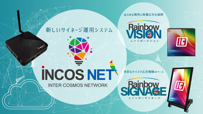 大阪・関西万博 会場内へ設置が予定されているレインボービジョン(R)の再生管理システムに株式会社インターコスモスのINCOS NET-インコスネット-が採用されました