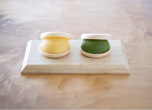 ぽってり、もっちり新食感！「本館クレープもなか」 カスタードと抹茶2種の味で3/28（金）よりおたべ本館にて新発売！