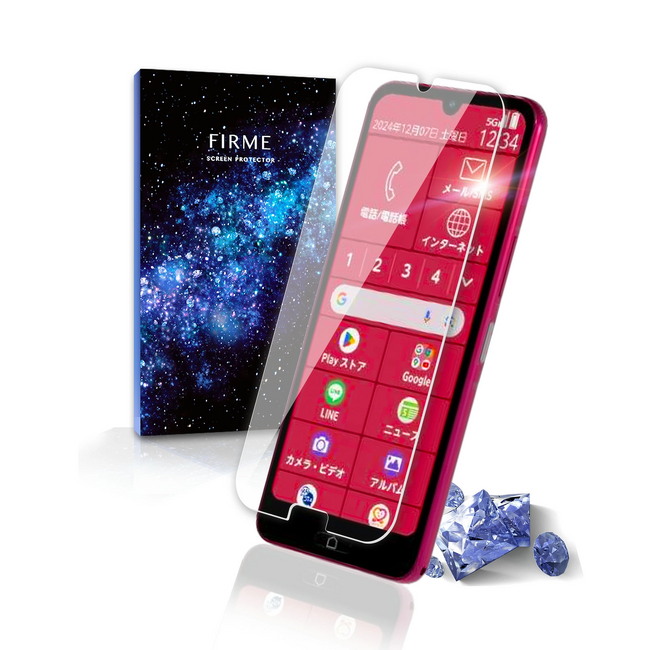 ＜FIRME＞「らくらくスマートフォン Lite MR01 (ラクラク スマートフォン ライト エム アール ゼロ ワン)」対応 ガラスフィルム 発売