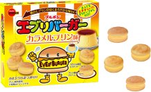 ブルボン、小さくてかわいいバーガー型のお菓子　まろやかな甘さの「エブリバーガーカラメルプリン味」を4月1日(火)に期間限定で新発売！