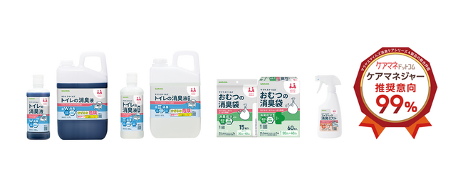 シニアケア「サラヤスマイルズ」4製品が「ケアマネジャー推奨意向99%」を獲得