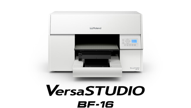 生産性とコストパフォーマンスに優れたデスクトップUVプリンター「VersaSTUDIO BF-16」の販売地域を拡大