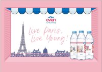 エビアン®、パリをテーマにデザインした「Live Paris, Live Young」ボトルを期間限定発売