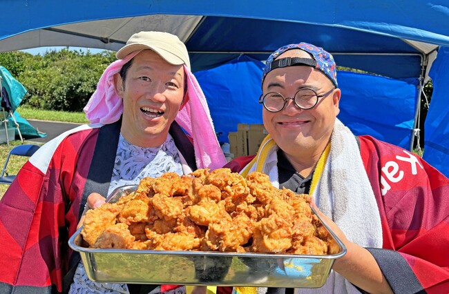 「懐かしのグルメ」認定を目指して、1,000食達成まで残り224食！神栖市PR大使オスペンギンがかみす防災アリーナ祭りにて『マサキヤのからあげ』を販売！