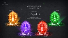 ラグジュアリーシャンパーニュブランド“ANGEL CHAMPAGNE”『ANGEL CHAMPAGNE Vintage2008 Egg』から新色『Orange』『Purple』『Red』『Green』の発売が決定！