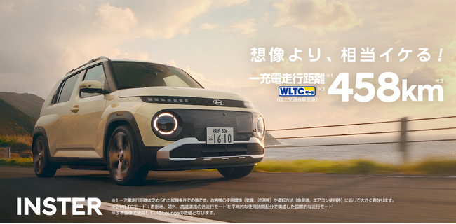 新型スモールEV「INSTER」、4月10日(木)より販売開始！
