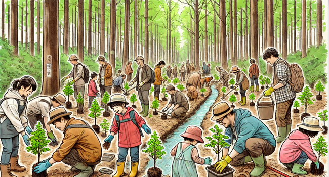 広葉樹の森づくりと地域活性化を両立ヤマップ、毛呂山町と連携協定を締結