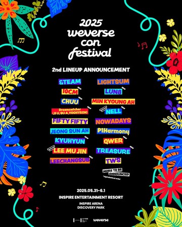 HYBE・Weverse主催の音楽フェス「Weverse Con Festival」、第2弾ラインナップ発表