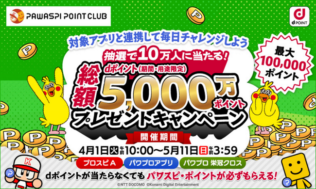 「パワスピ・ポイントクラブ」でｄポイントがご利用可能に！