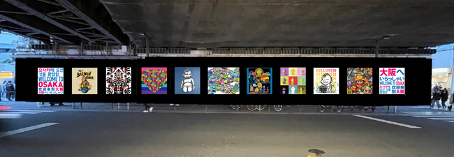 大阪の新たなフォトスポット！エスト前高架下にビリケンの巨大アートが登場！