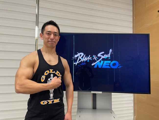『ブレイドアンドソウルNEO』初のアップデート記念で「ゴールドジム」とコラボレーション！トレーナー兼現役ボディビルダーがブレソネオのキャラクタークリエイト体験！