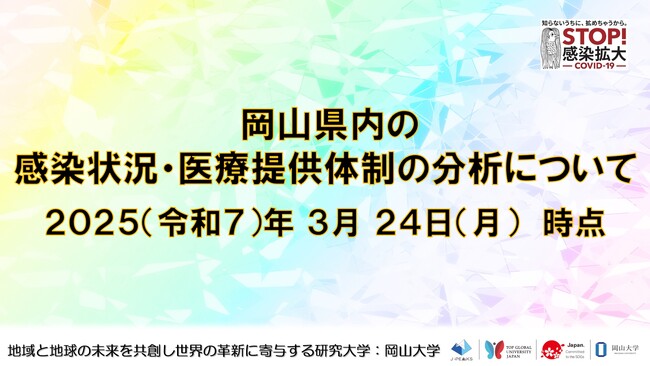 【岡山大学】岡山県内の感染状況・医療提供体制の分析について(2025年3月24日現在)